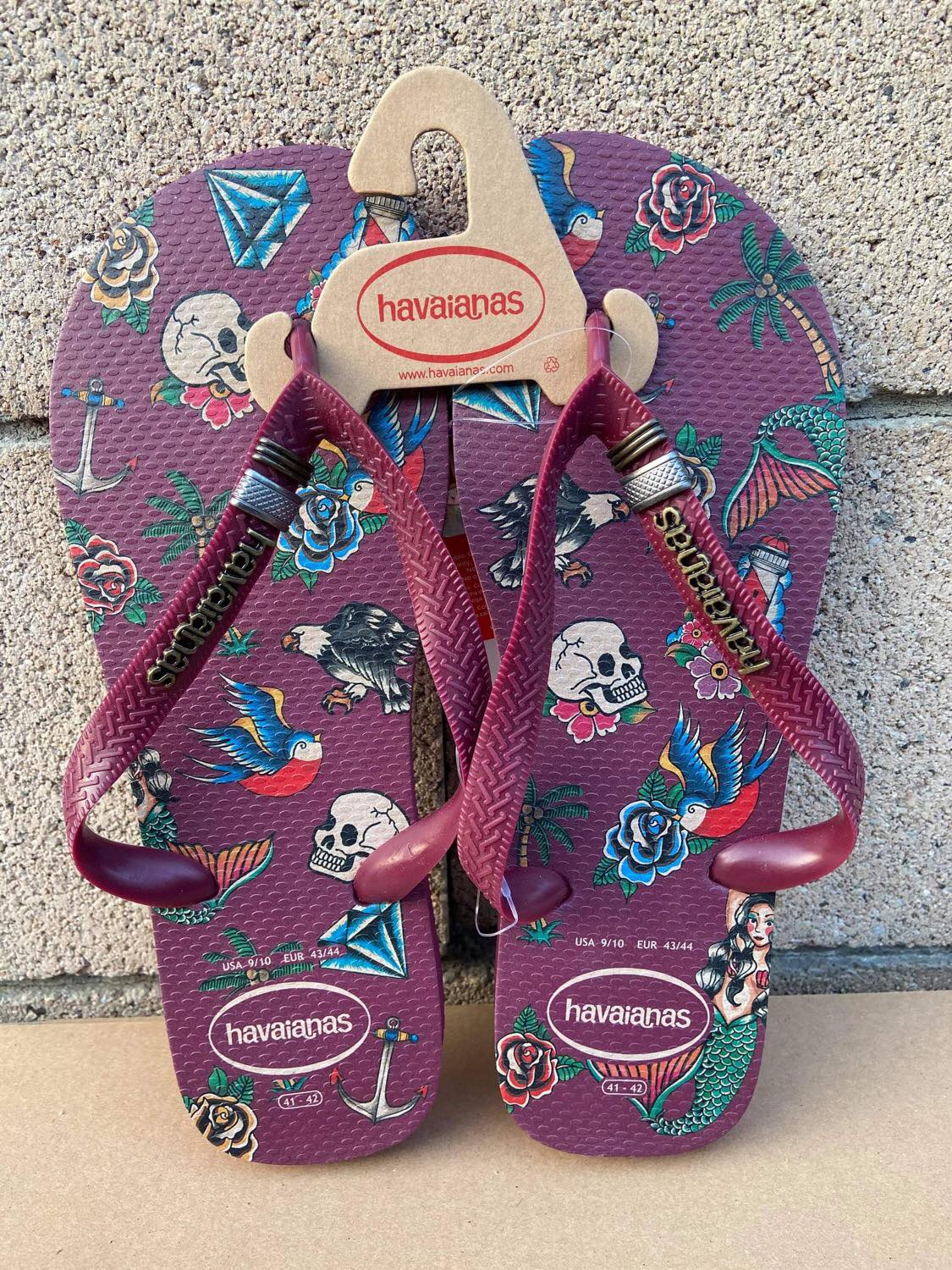 [HCM]HAVAIANAS FOR MEN - Mens Top Tattoo Flip Flop Boxdeaux