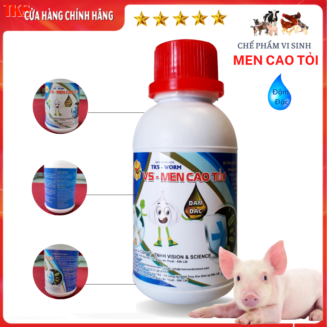 Men cao tỏi đậm đặc tiêu hóa tốt, tăng hệ miễn dịch, kích thích tăng trưởng - chai 100ml