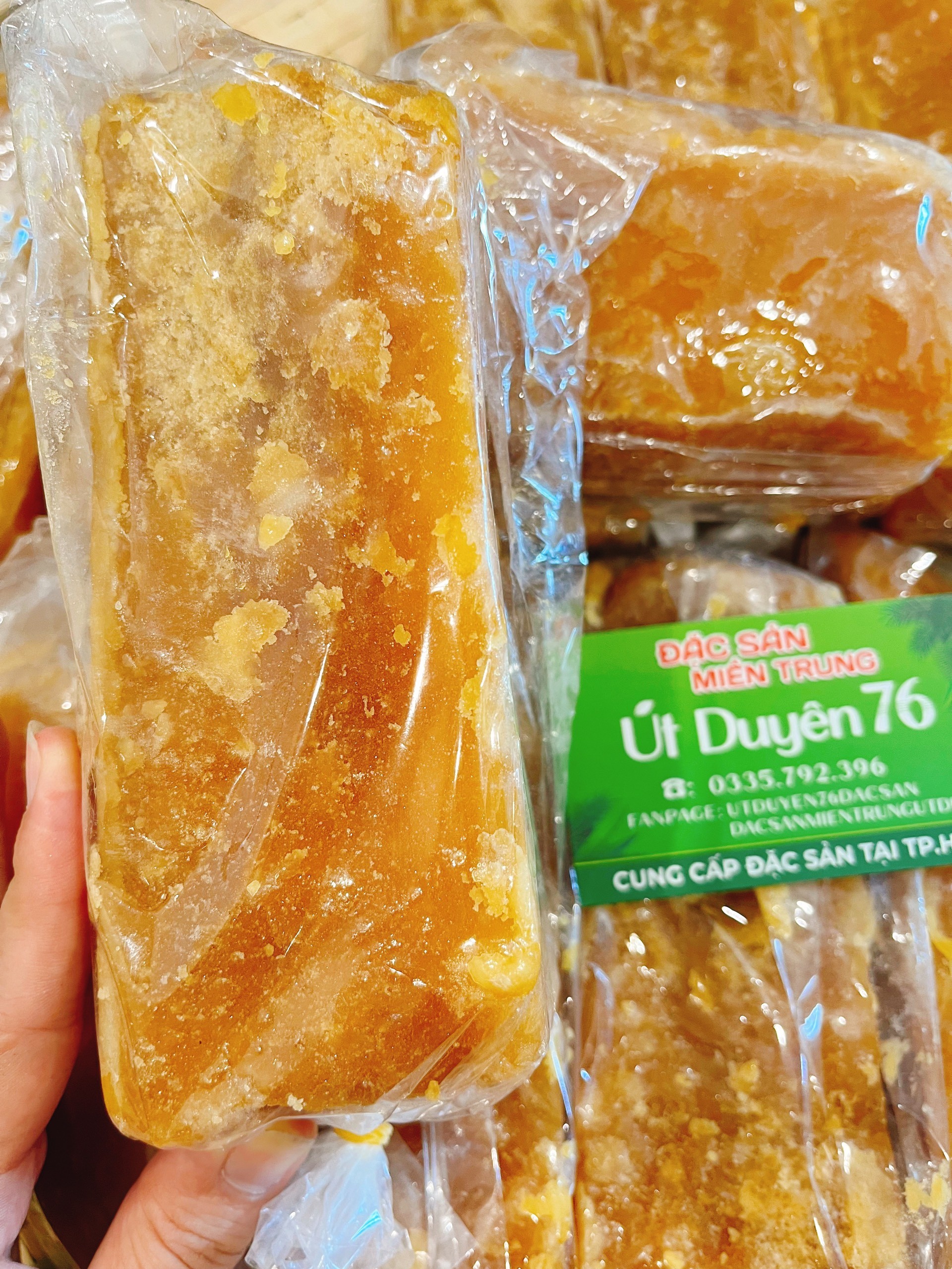 Đường mật mía Quảng Ngãi túi 500gr - Đường mía thô quảng ngãi - Đường cục, Đường đen nấu chè - Út Duyên 76 đặc sản