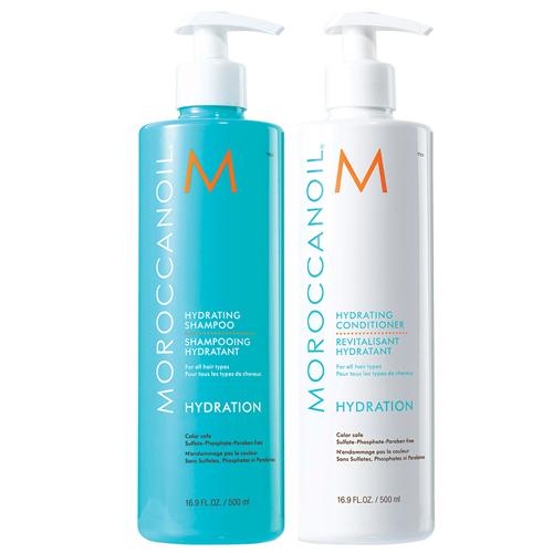 Bộ Dầu Gội & Xả Siêu Mượt Moroccanoil Hydrating 500ml