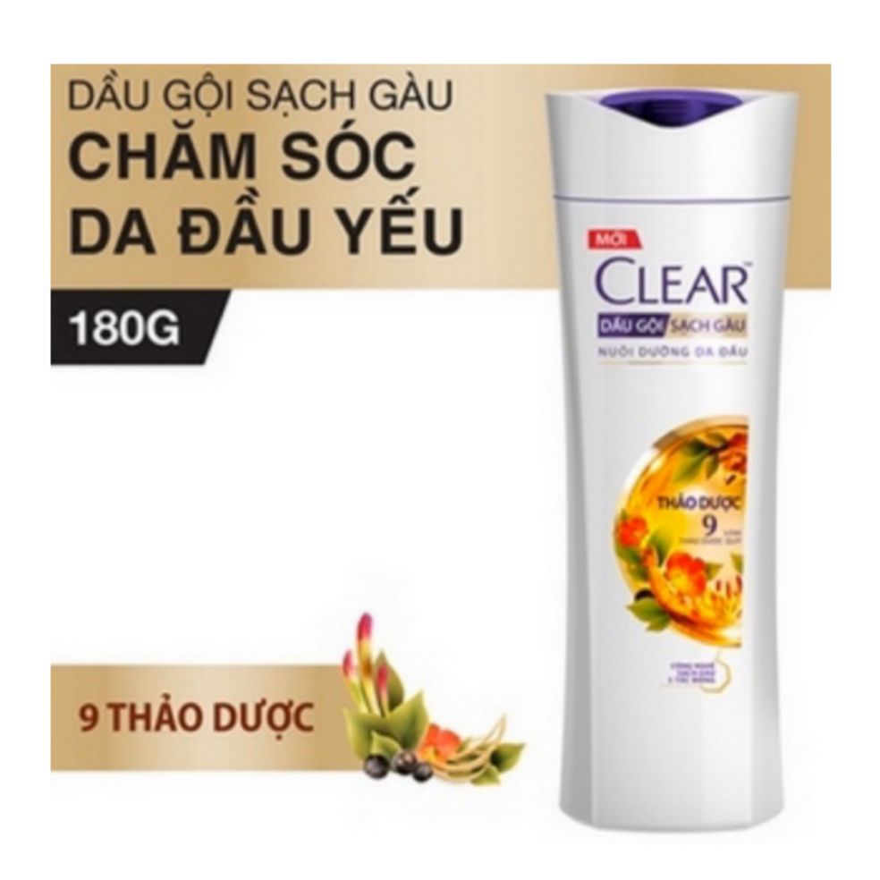 Combo 2 chai dầu gội Clear Thảo Dược 140 gr/chai