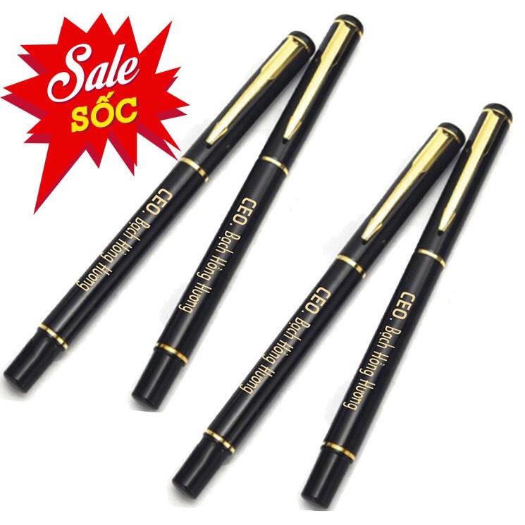 Bút kim loại khắc tên theo yêu cầu, bút ký khắc tên