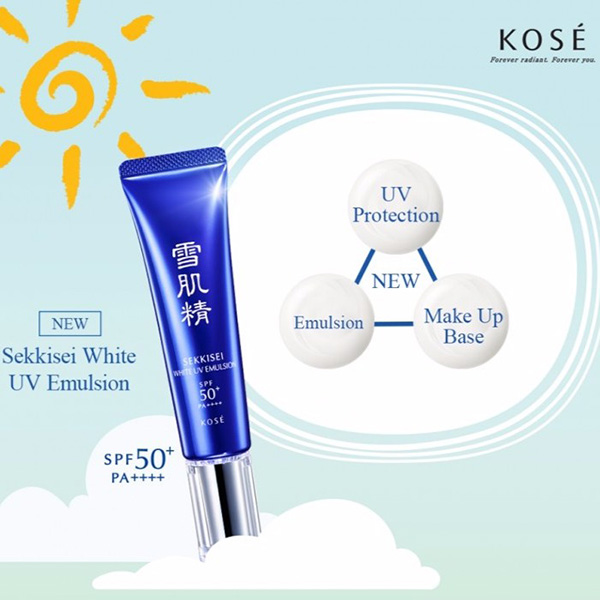 Sữa dưỡng chống nắng Kose Sekkisei White UV Emulsion