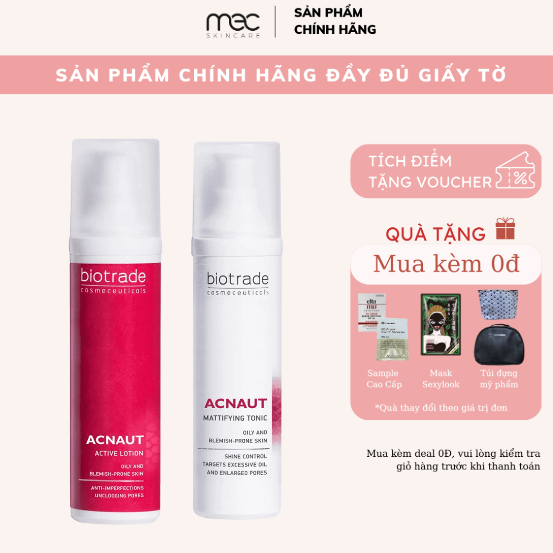 Lotion giảm dầu giảm mụn hoạt tính Biotrade Acnaut Active Lotion 60ml