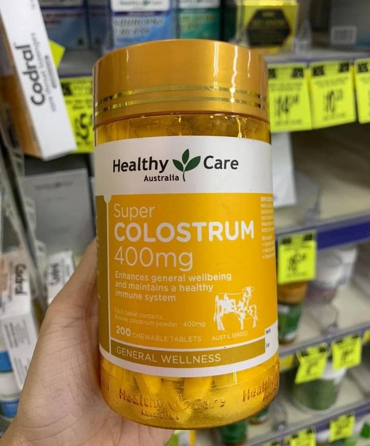 HEALTHY CARE SUPER COLOSTRUM 400 mg 200 viên