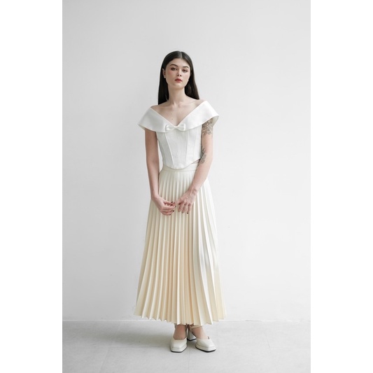 Chân váy xếp ly dài malio skirt by rubies
