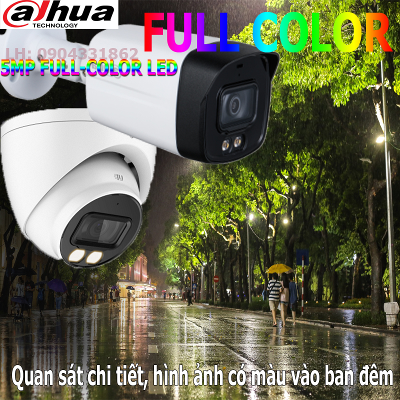 ( Chính hãng ) Camera Dahua 5.0mp có màu ban đêm  tích hợp Mic, mã sp 1509 xx
