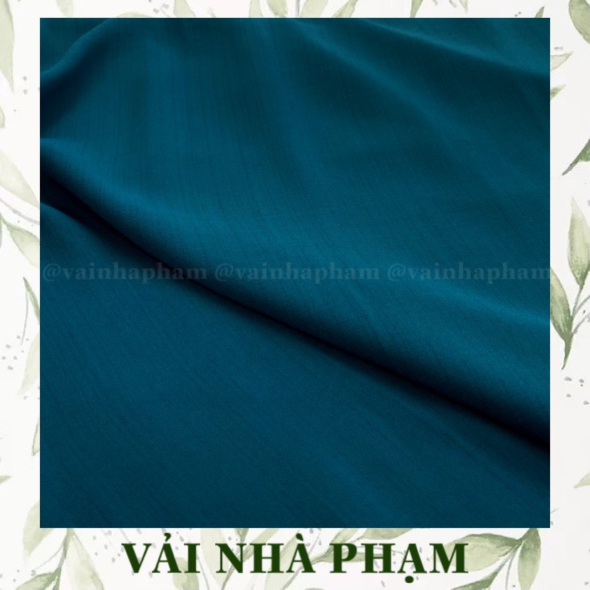 Vải đũi xước màu xanh cổ vịt - khổ vải 1.5m-vải nhà phạm