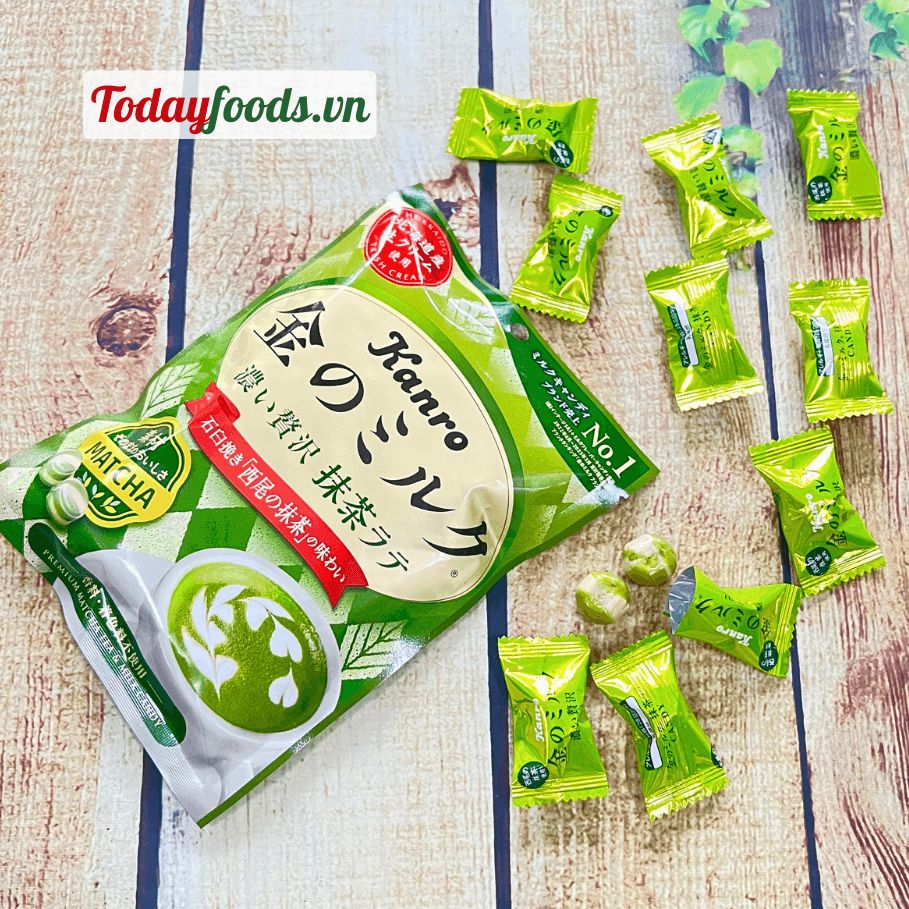 Kẹo sữa trà xanh matcha kanro 70g | hàng nhật bản