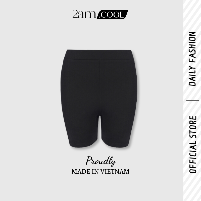 Quần Legging Nữ Lửng Màu Đen Cotton Thun Lạnh Phiên Bản Premium Chống Nhăn 2AM