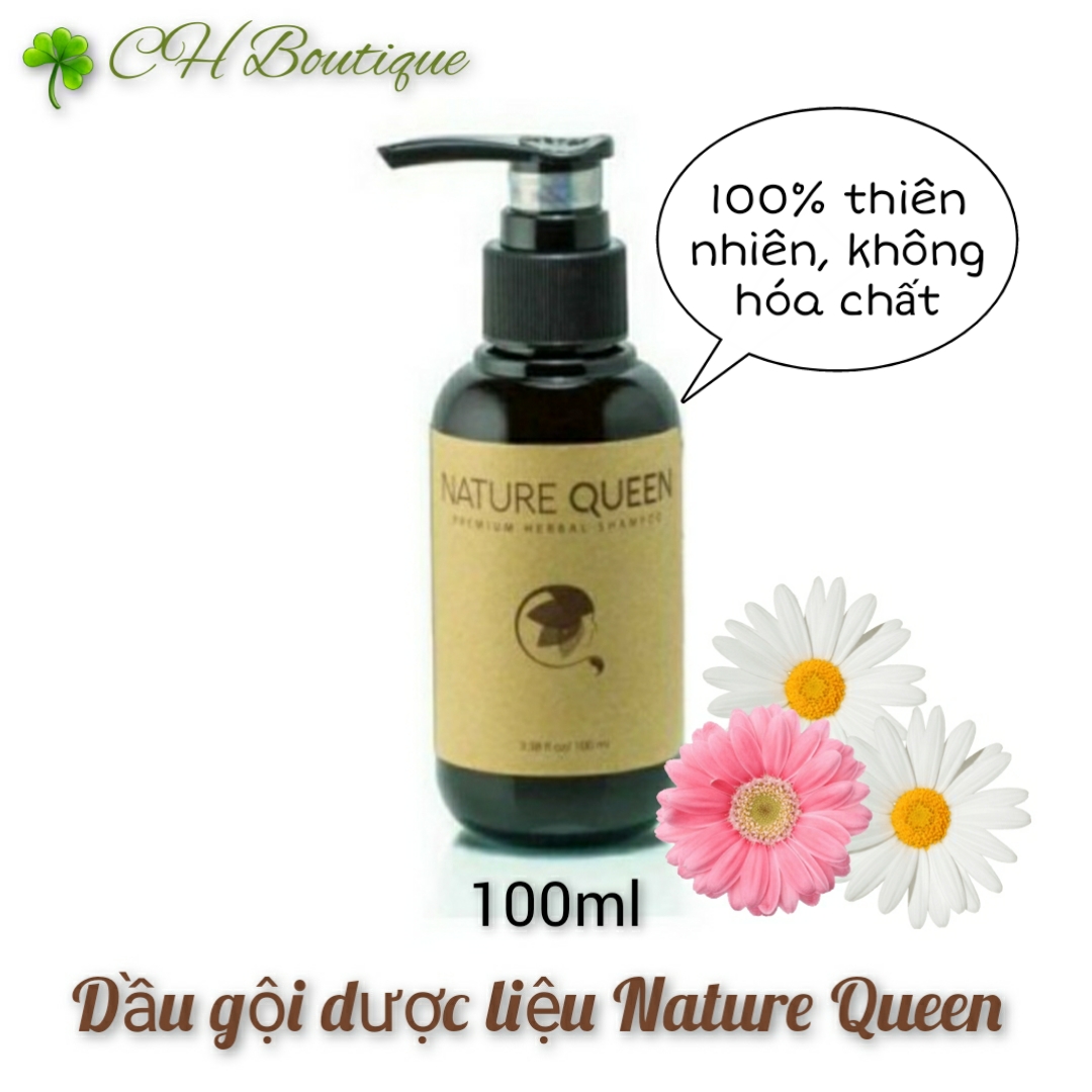 Nature Queen - Dầu gội Thảo Dược Không Hóa Chất, Chống Rụng Tóc, Ngăn Ngừa Gàu, 100ml, CH Boutique