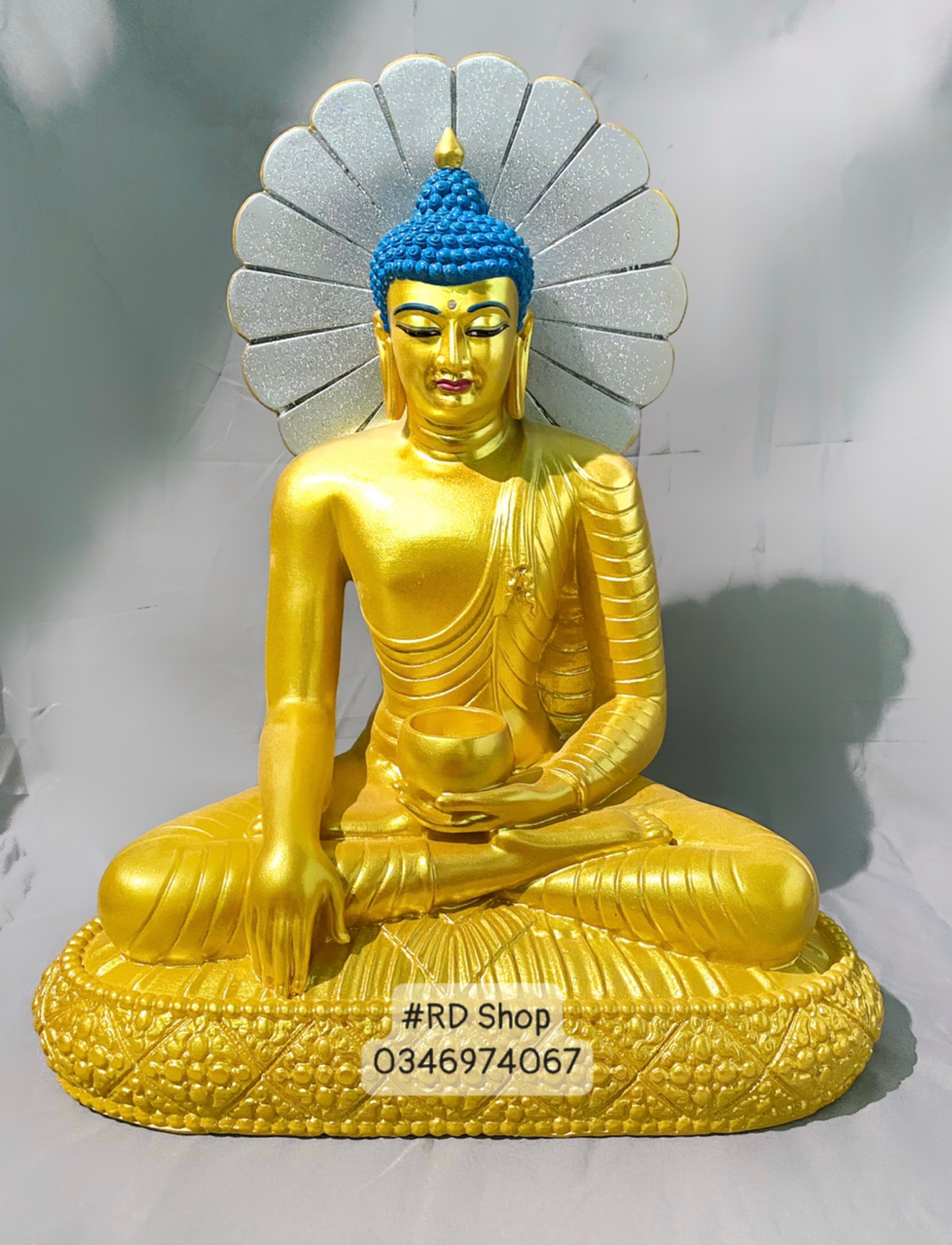 Tượng phật thích ca 40cm_bột đá