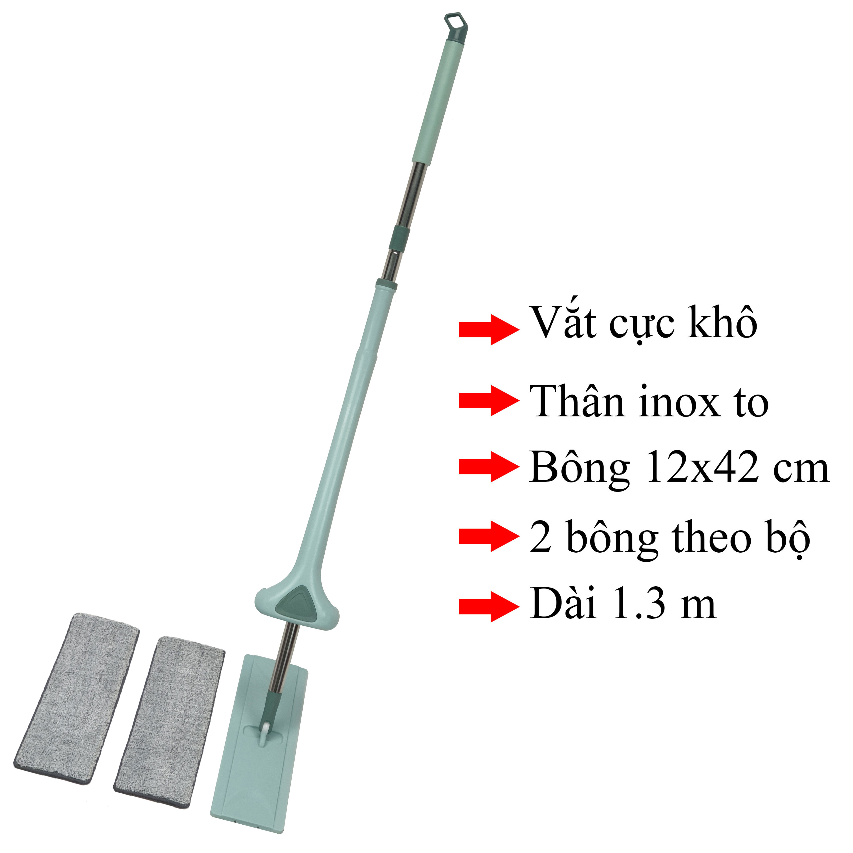 [HCM]COMBO BÔNG LAU NHÀ BẸ 12X42 CM DÙNG CHO CÂY TỰ VẮT XANH & SẢN PHẨM CÂY TỰ VẮT XANH - 5