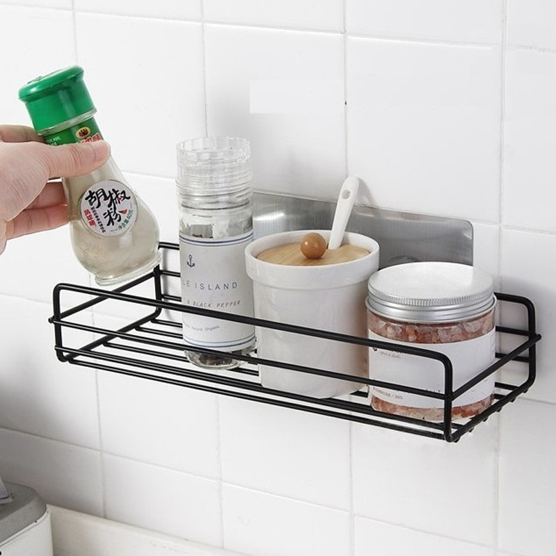 kệ dán , Kệ đựng đồ đa năng - Kệ dán để đồ nhà tắm tiệu lợi 2021- Kệ góc nhà tắm - Kệ để đồ nhà bếp, Kệ góc đa năng , kệ góc đa năng 1 tầng, kệ để đồ nhà tắm tiện dụng - Có kèm 2 móc dán tường cố định