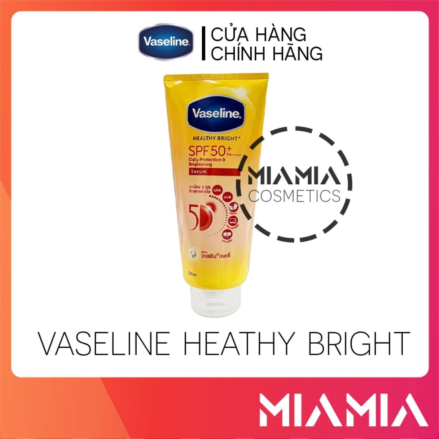 Sữa dưỡng thể vaseline healthy bright spf 50 320ml chính hãng