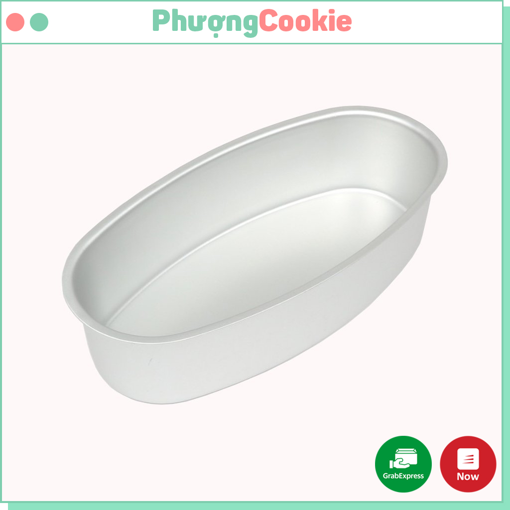Khuôn Loaf nhôm đúc hình oval D08 dùng để nướng bánh mì hoa cúc, tạo hình các loại bánh