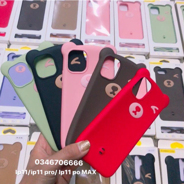 ♥️ ốp silicon tai gấu ip11/ ip11 pro/ ip11 pro max ♥️