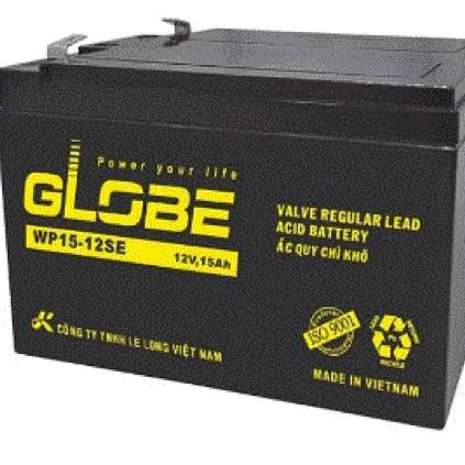 [HCM]Ắc quy khô Golobe 12V 15Ah dùng cho loa kẹo kéo