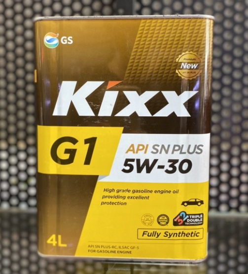 Dầu nhớt động cơ xăng kixx g1 api sn plus 5w-30 10w-40 thùng thiếc 4l