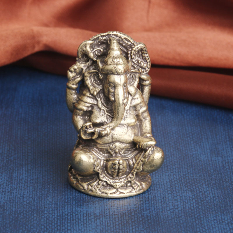 Tượng Phong Thủy Hình Voi Thần Ganesha (Kích Thước: 4.8cm x 3.1cm)