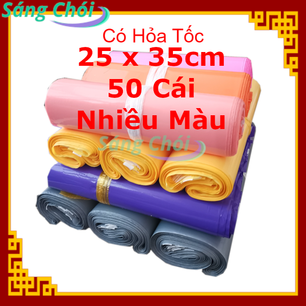 50 Cái [25 x 35cm] Túi Gói Hàng Niêm Phong PE Cao Cấp Nhiều Màu - Đóng Gói Hàng Tự Dính - 50 Pieces [25 x 35cm] Premium PE Mailing Shipping Bag Multicolour - 25x35 25 x 35 cm 25x35cm - Sáng Chói