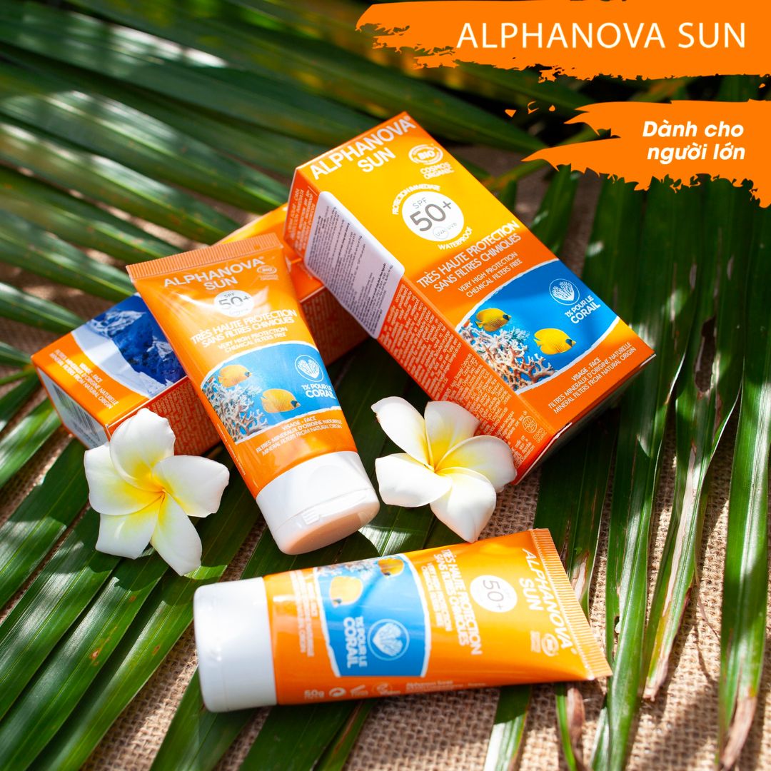 kem chống nắng hữu cơ spf50+ organic alphanova sun 50g 3
