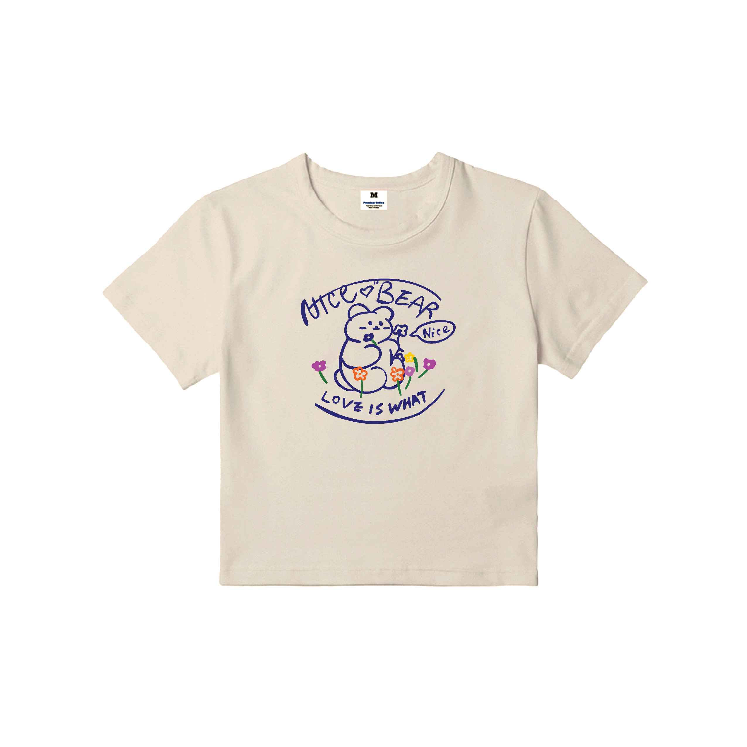 Áo croptop nữ tay ngắn cổ tròn vải thun cotton kiểu hàn quốc CR066 Miucho in hoạ tiết