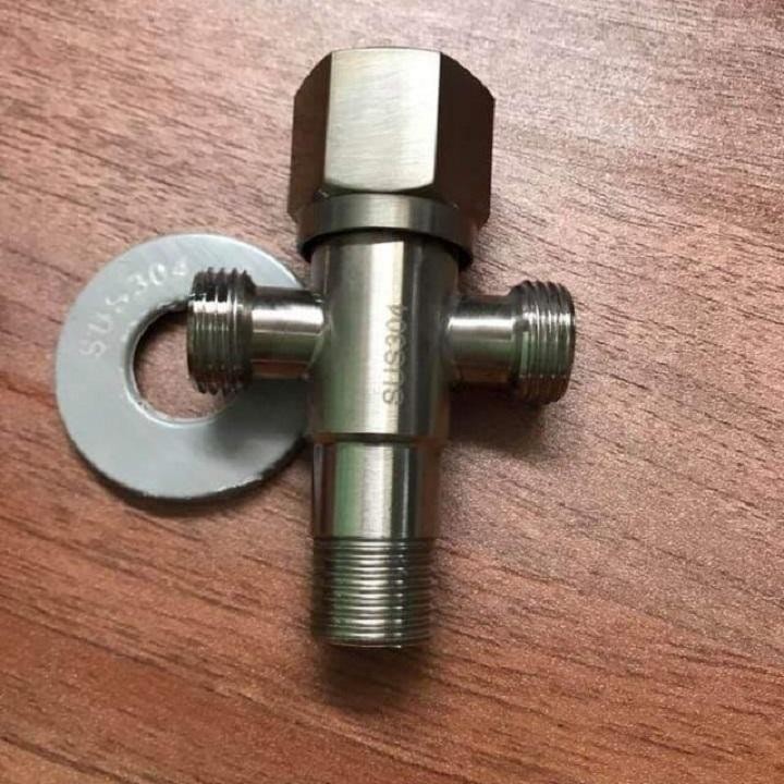 VAN KHÓA INOX. ĐẦU INOX CHIA NƯỚC CÓ REN NGOÀI 21mm. DIY203.792