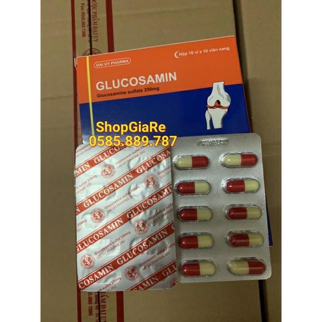 Glucosamin 250mg Giúp xương chắc khớp khỏe, ngăn ngừa thoái hóa khớp