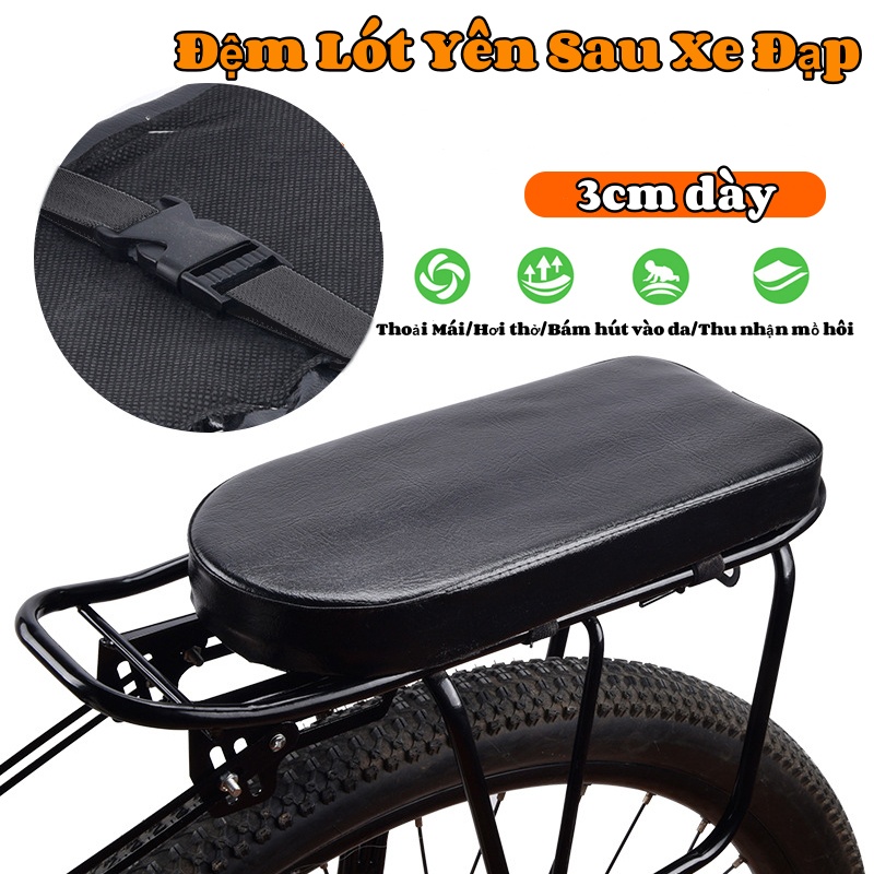 Đệm lót yên sau xe đạp,nệm yên sau xe đạp,mềm Nệm lót gác baga sau,chống thấm nước,phụ hợp nhiều loại xe