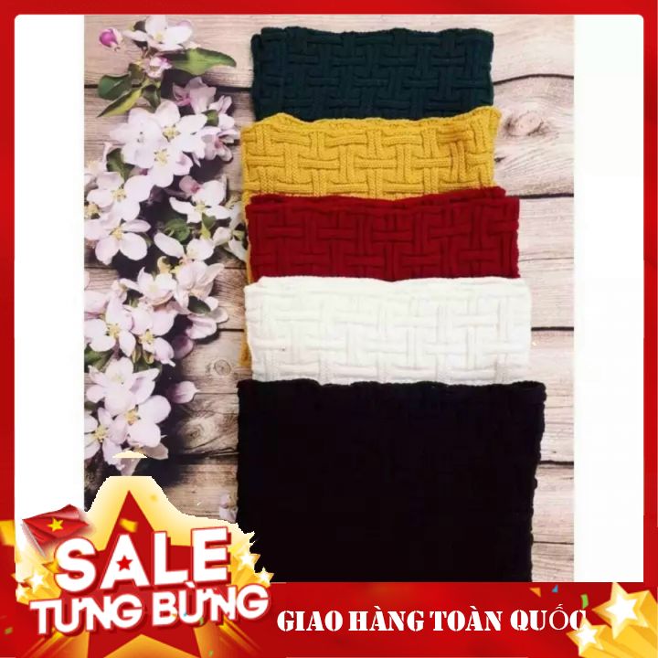 Khăn len ống, khăn len trùm cổ, khăn len đa năng quấn 2 vòng