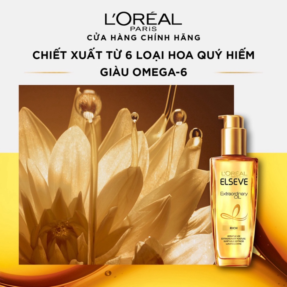 Dầu dưỡng tóc Loreal Paris Elseve Extraordinary Oil 100ml phục hồi tóc hư tổn, khô xơ, chẻ ngọn - Bon91 Official