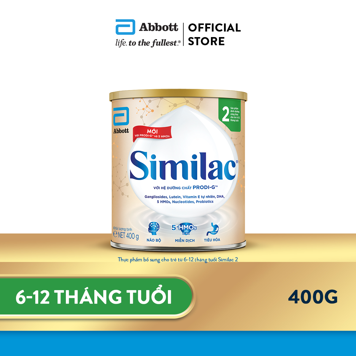 Sữa bột Similac 2 400g đột phá dinh dưỡng 5G cho trẻ từ 6