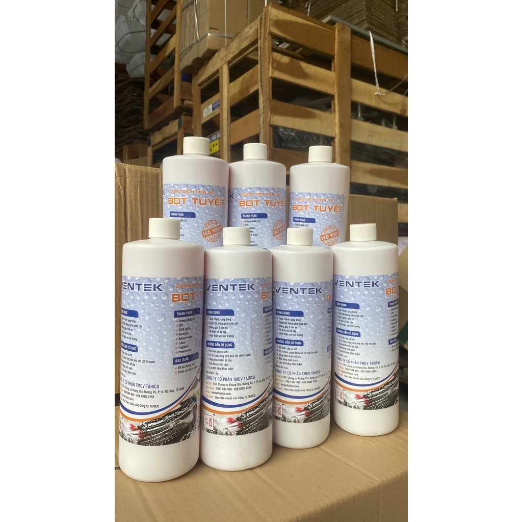 Nước rửa xe bọt tuyết Ventek 1L - Tahico