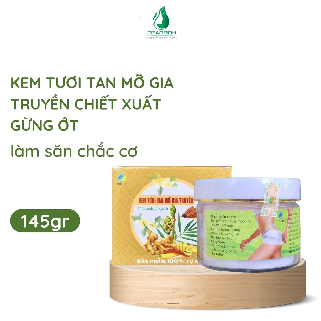 [HCM]Kem tươi gia truyền TAN MỠ gừng ớt mpdt