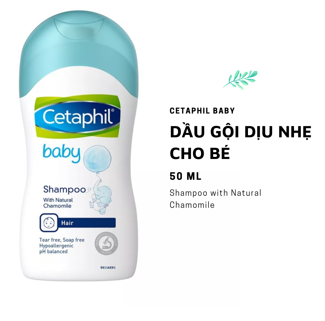 Sữa tắm gội dịu nhẹ cho bé Cetaphil baby 50ml