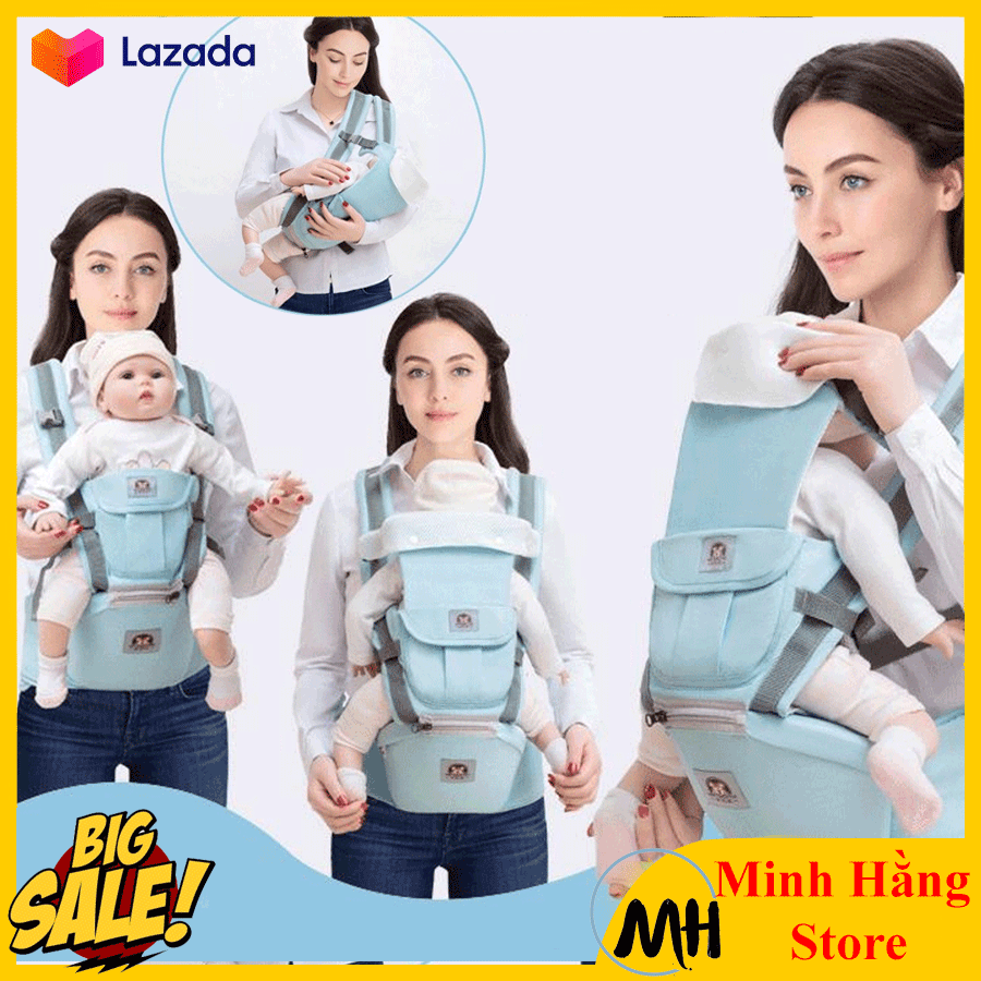 [LỌẠI MỚI ] Đai địu em bé có thể địu nằm địu ngồi nhiều tư thế, điệu trẻ em có bệ ngồi ( ghế ngồi - hộp tì) dành cho trẻ sơ sinh đến dưới 20kg