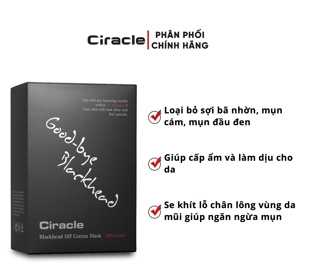 Mặt nạ đẩy mụn đầu đen Ciracle Goodbye Blackhead Hàn Quốc 5ml