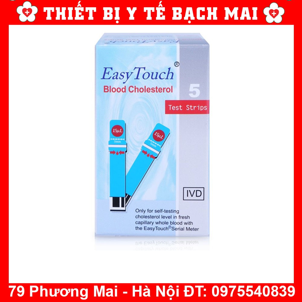 Que thử mỡ máu cho máy đo rossmax easy touch gcu et322 - hộp 02 que