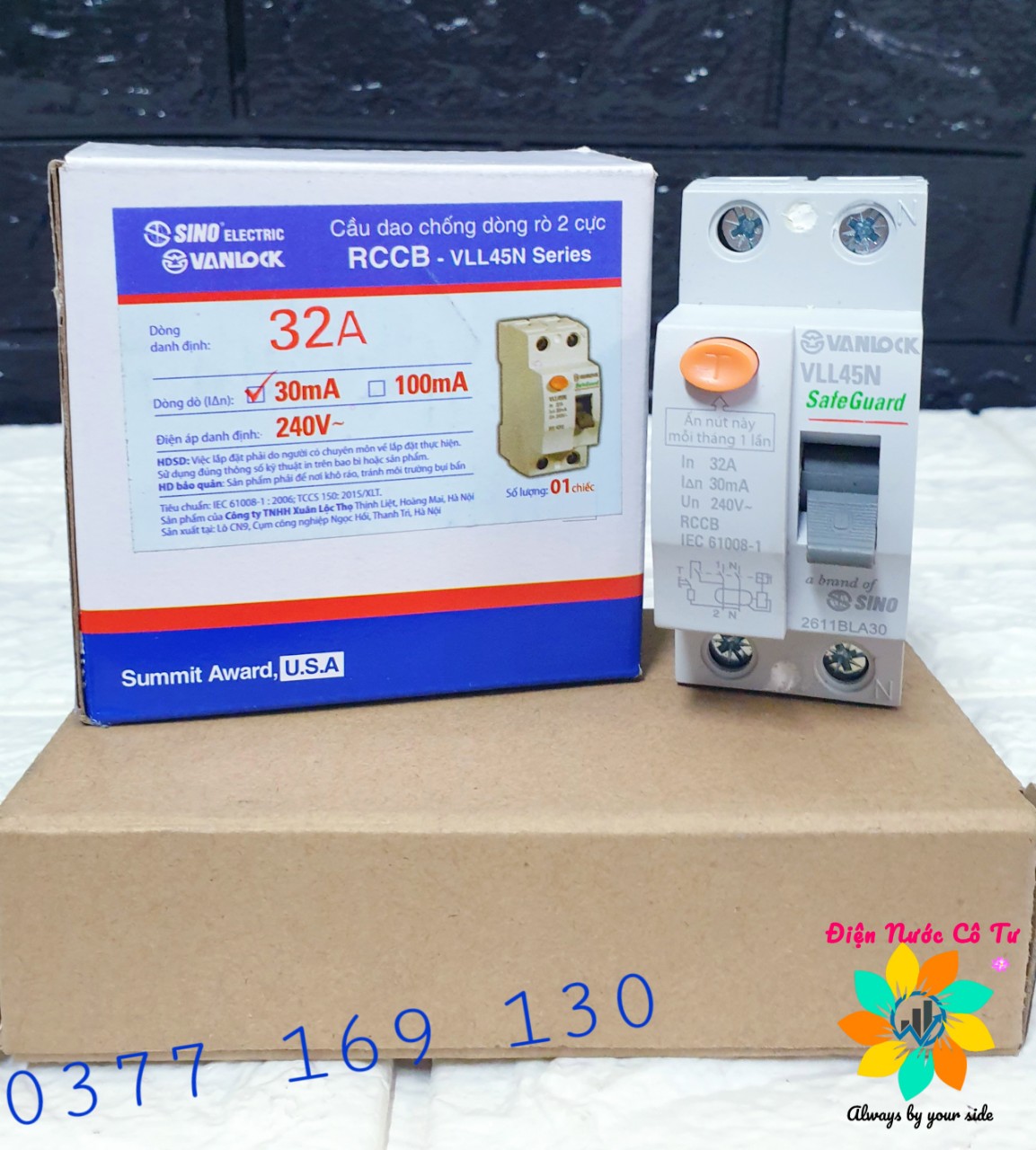 CB chống giật aptomat chống rò chống giật 20A 32A  40A  SINO chính hãng