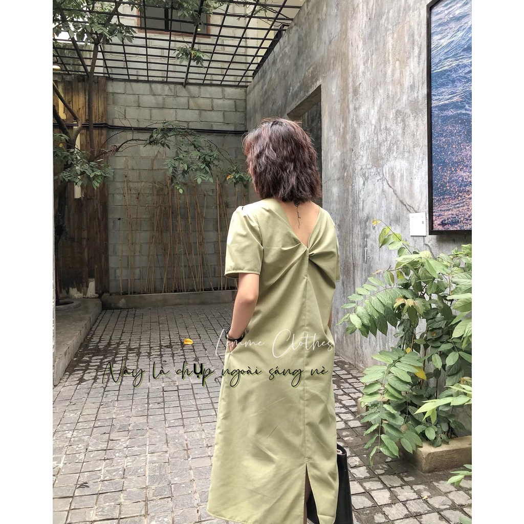 Đầm Xoắn Fom Suông--Lemme