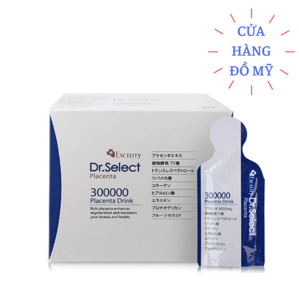 Nước uống Tinh Chất Nhau Thai Heo Dr. Select Placenta Drink 300000 hộp 30 túi - Dr Select Placenta Drink - Shop Hong1008