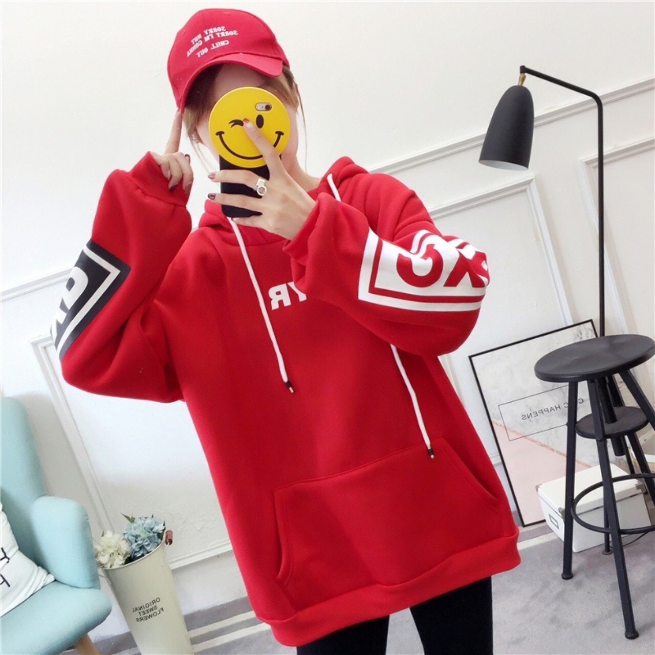 [HCM]( FREESHIP ) Áo hoodie nam nữ in chữ đẹp độc lạ mẫu mới của V&ASTORE, Áo Hoodie chồng cổ có nón QYR