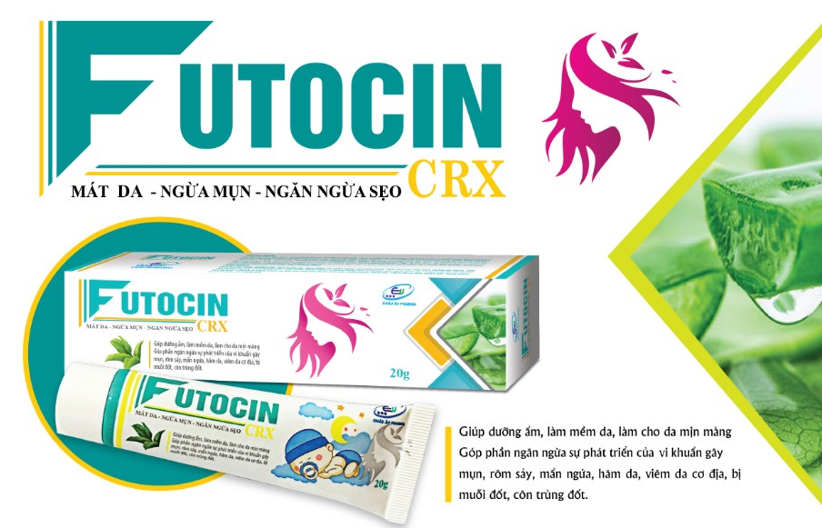 Kem Bôi Da Futocin - Chống Hăm, Muỗi Đốt, Côn Trùng Cắn - Làm Mờ Sẹo - Mát Da Ngăn Ngừa Mụn, Rôm Sảy - Tuýp 20g