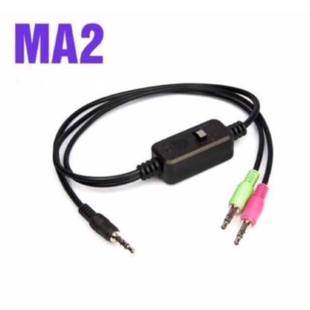 Dây livestream 3 màu XOX Ma1/mA2 kết nối livestream bigo facebook