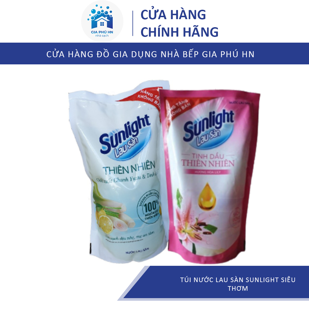 [DEAL SỐC] Nước Lau Sàn Sunlight Hương Chanh Xả, Hoa Lily 550ml - 7000ml, Hàng Tặng Chính Hãng, Hương Thơm Nhẹ Nhàng, Giao Ngẫu Nhiên
