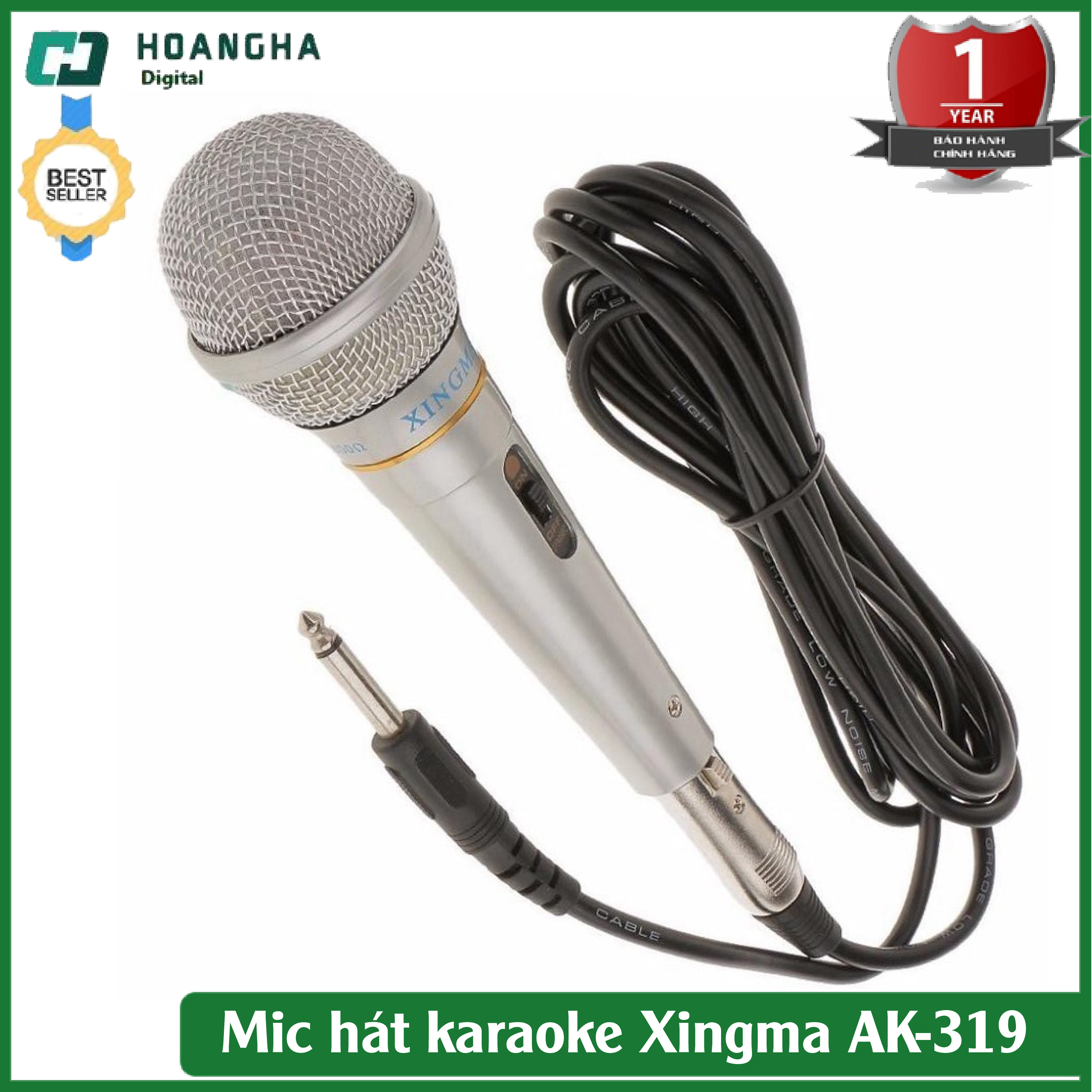 Micro Karaoke XINGMA AK-319 dòng mic có dây giá rẻ, chất lượng cao,tương thích với mọi loại dàn karaoke, Micro có dây, Micro Karaoke mini, Mic hát livestram, Mic hát Karaoke