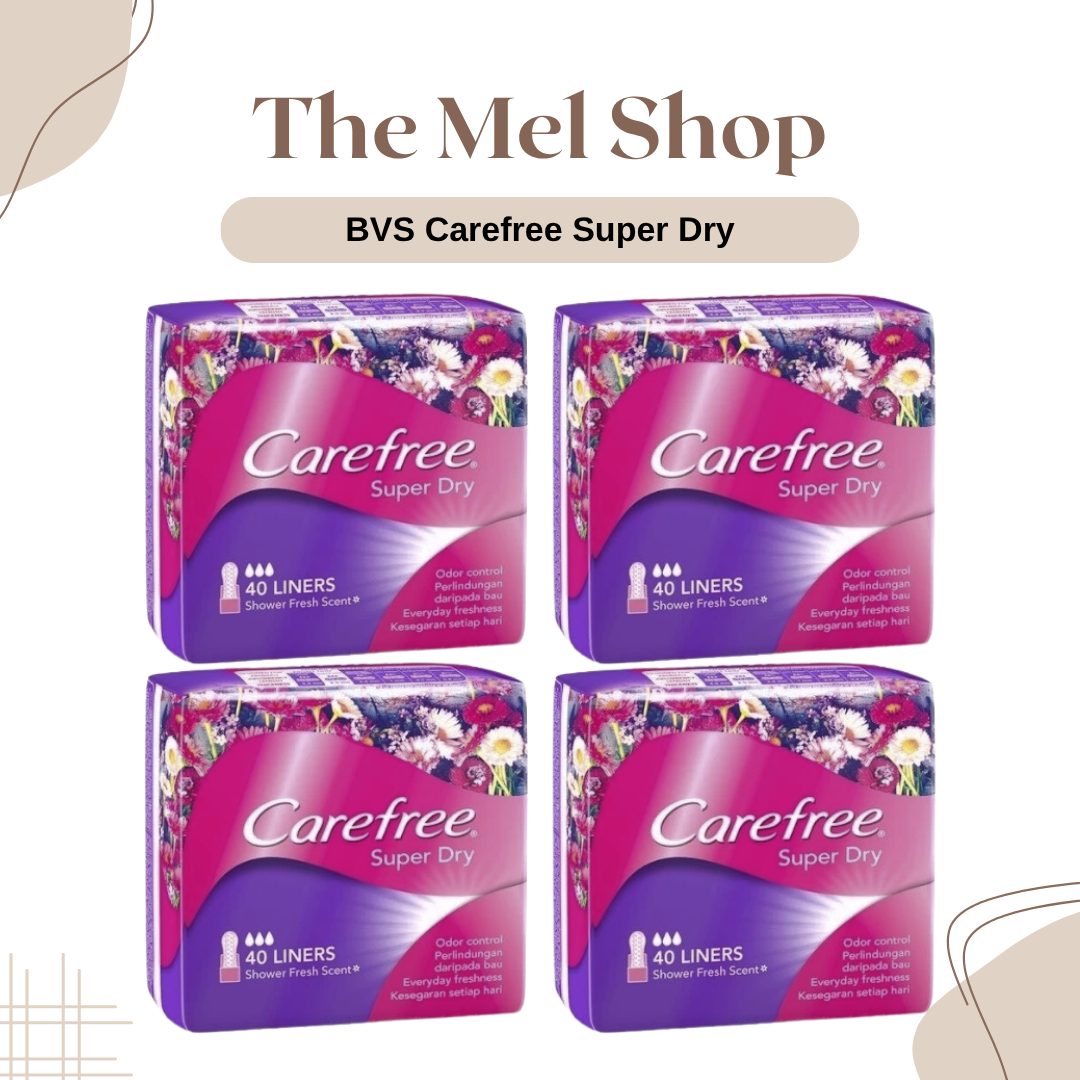 [Combo 4 Gói] Băng Vệ Sinh Carefree Super Dry Hằng Ngày Siêu Thấm Gói 40 Miếng