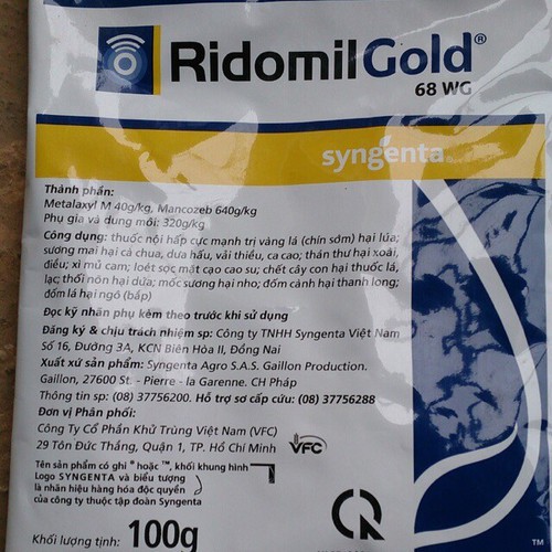 Ridomilgold thuốc trừ nấm phòng ngừa thối nhũn cho hoa lan, cam kết hàng đúng mô tả, chất lượng đảm bảo an toàn đến sức khỏe người sử dụng
