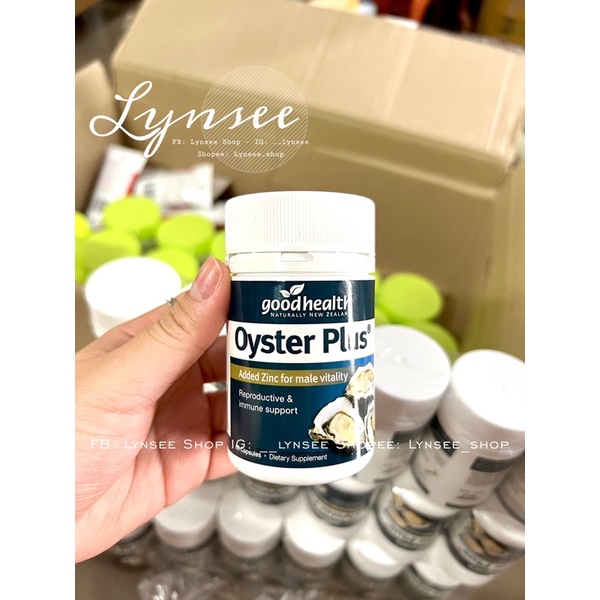 Tinh chất hàu New Zealand Good Health Oyster Plus tăng cường sinh lý nam giới hộp 60v